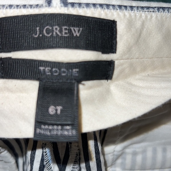 J. Crew Womens Teddy Stripped Pants Size 6 - Picture 8 of 13